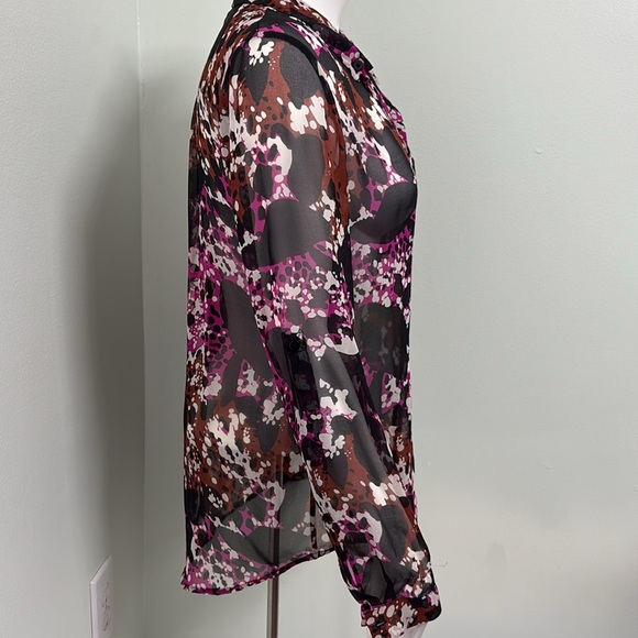 DVF Lorelei silk chiffon blouse. Size 4 - Picture 6 of 11